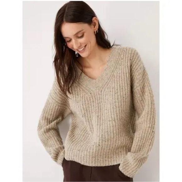 Frank and Oak Lambswool V Neck Sweater - Picture 1 of 5